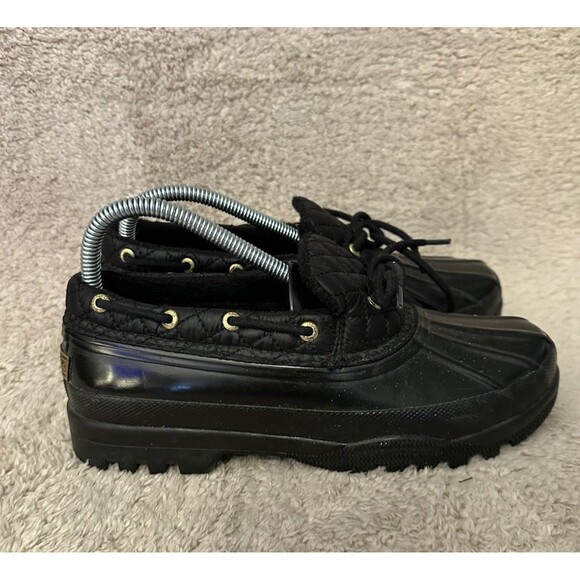 SPERRY Shoes - Sperry Top Sider Boots Ankle Duck Booties 9777624 Black Waterproof Women’s 7.5